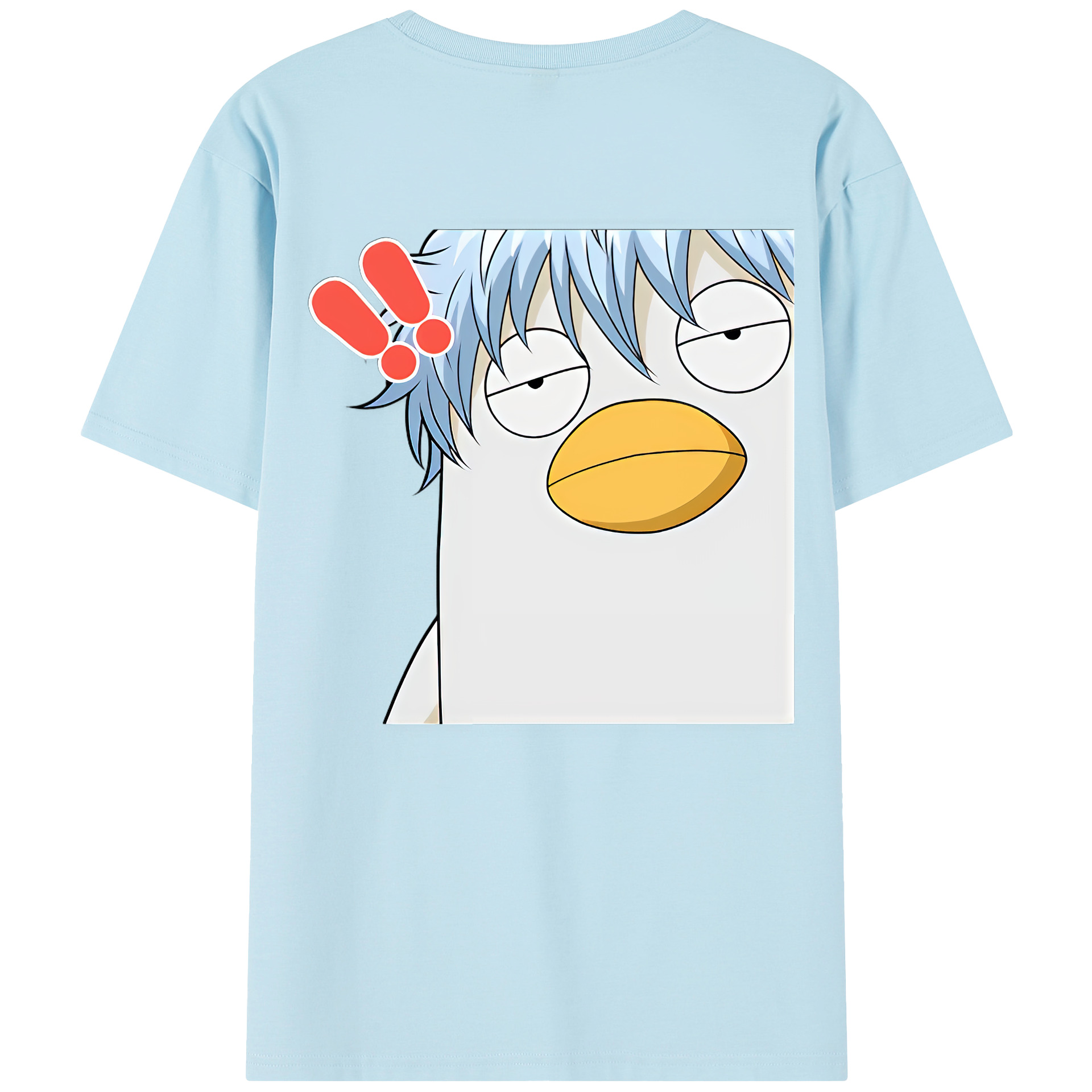 （画像用） ぎんたま 坂田銀時（さかたぎんとき） 神楽 志村新八（しむら しんぱち） GINTAMA Sakata Gintoki Kagura Shimura Shinpachi 綿100％半袖Tシャツ（背面プリント）